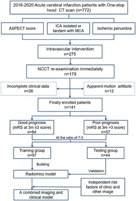 Predicting the clinical prognosis of acute ischemic stroke using machine learning: an application of radiomic biomarkers on non-contrast CT after intravascular interventional treatment